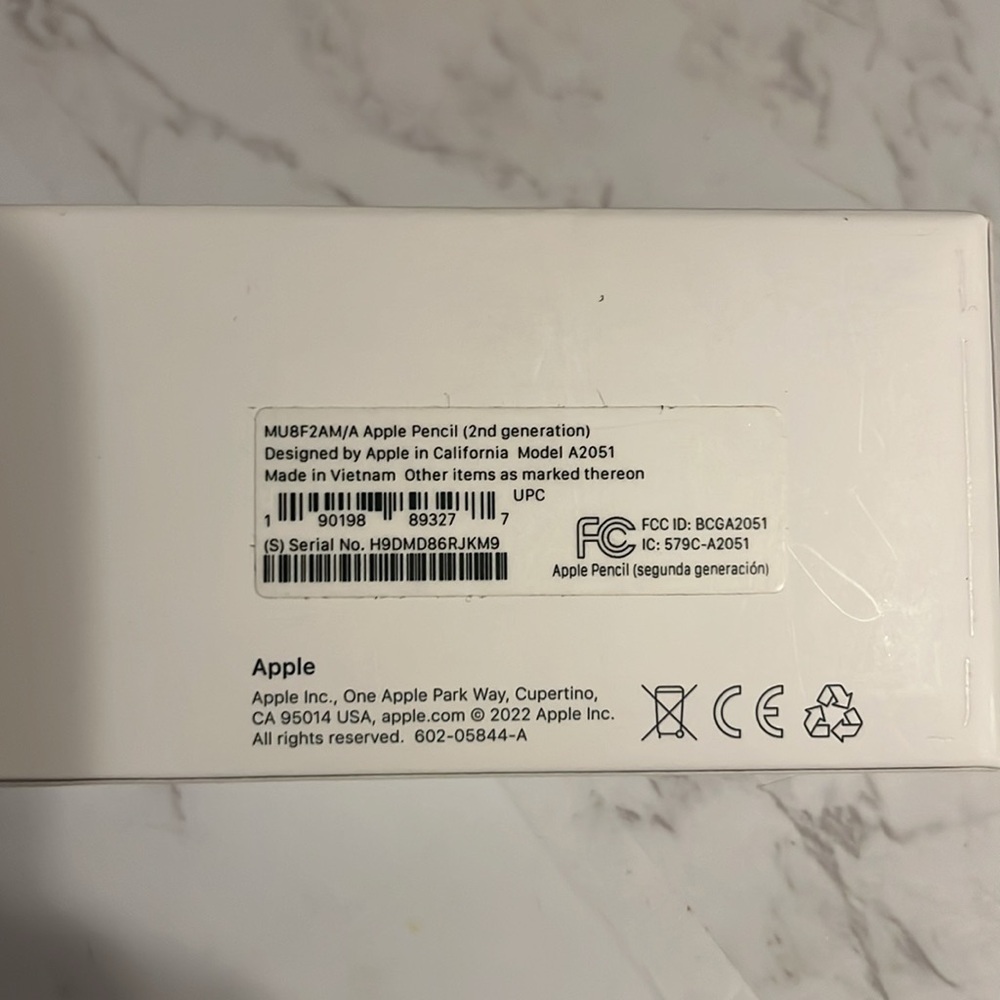 Apple White Pencil 2nd Gen Sleek Stylus - Picture 4 of 6